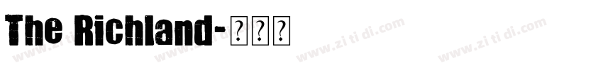 The Richland字体转换